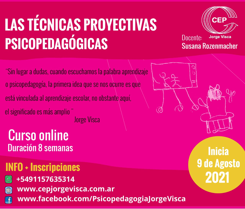 Curso a distancia - Técnicas Proyectivas Psicopedagógicas